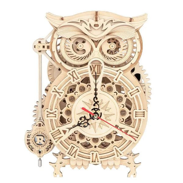 ROKR Owl Clock LK503 – Mechanical Gears 3D Wooden Puzzle in Malta | LAB7