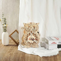 ROKR Owl Clock LK503 – Mechanical Gears 3D Wooden Puzzle in Malta | LAB7