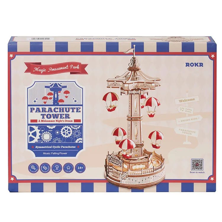 ROKR 3D Wooden Puzzle Parachute Tower EA01 by LAB7 Malta, Europe