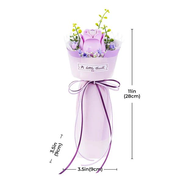 ROKR Purple Rose AF021 – 54-Piece DIY 3D Flower Bouquet Puzzle