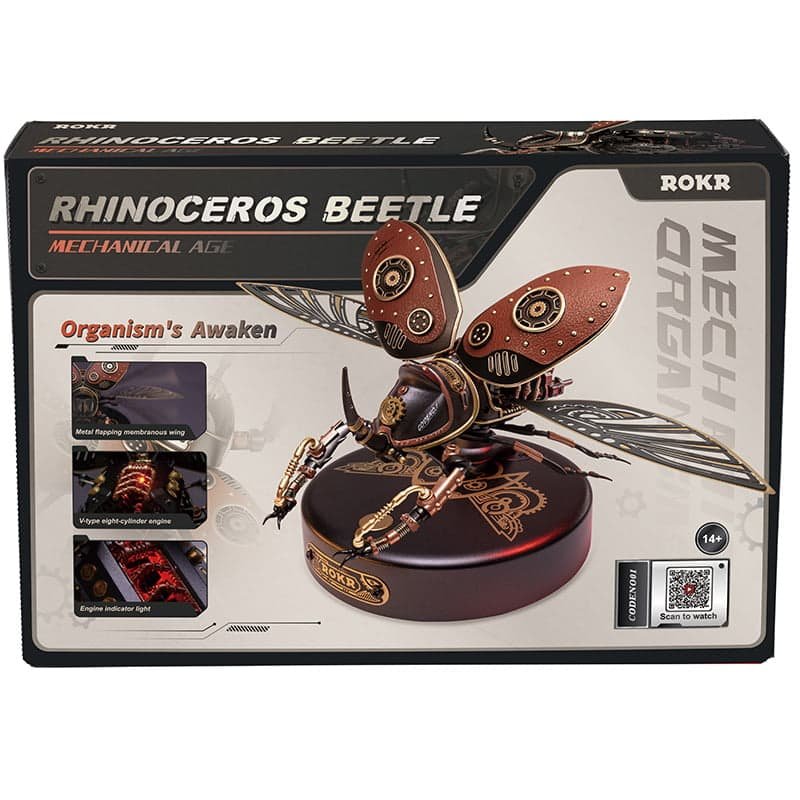 ROKR Rhinoceros Beetle MI01 3D Mechanical Puzzle – DIY Model Kit in Malta | LAB7