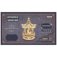 ROKR 3D Wooden Puzzle Romantic Carousel AMK62 by LAB7 Malta, Europe