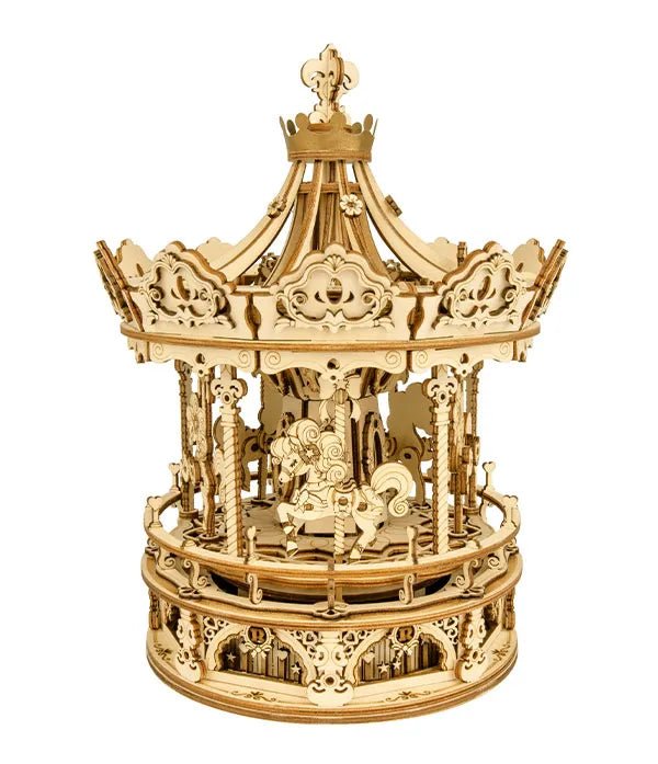 ROKR 3D Wooden Puzzle Romantic Carousel AMK62 by LAB7 Malta, Europe