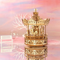 ROKR 3D Wooden Puzzle Romantic Carousel AMK62 by LAB7 Malta, Europe