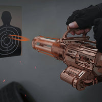 ROKR Rotating-Barrel Machine Gun LQA01 – Mechanical 3D Wooden Puzzle & Rubber Band Shooter