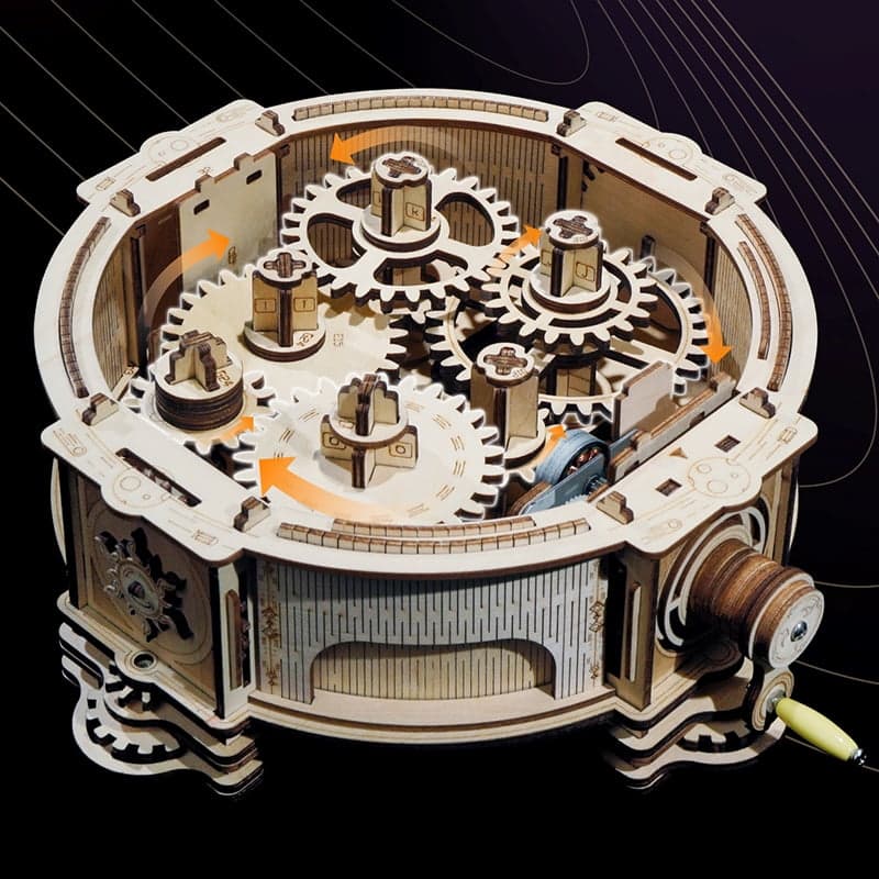 ROKR DIY 3D Wooden Puzzle Mechanical Orrery ST001 by LAB7 Malta, Europe