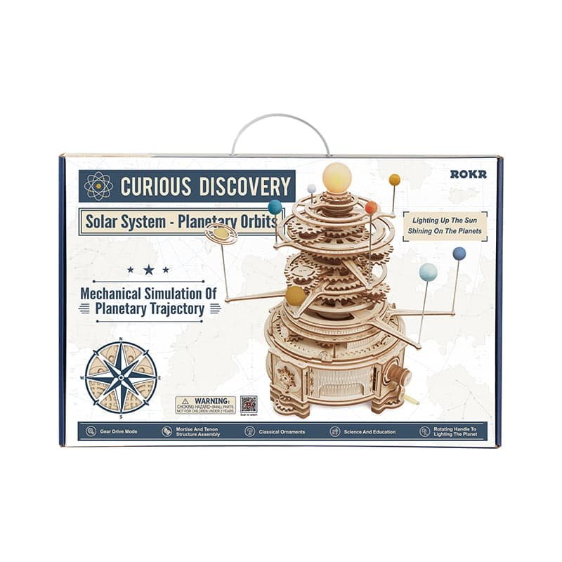 ROKR DIY 3D Wooden Puzzle Mechanical Orrery ST001 by LAB7 Malta, Europe