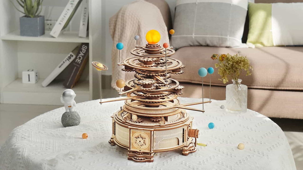 ROKR DIY 3D Wooden Puzzle Mechanical Orrery ST001 by LAB7 Malta, Europe