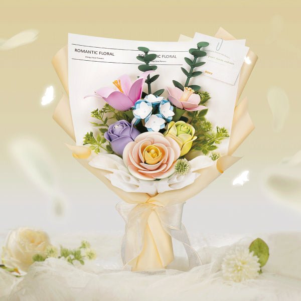 ROKR Spring Time Bouquet AF01J – DIY 3D Flower Puzzle & Decorative Floral Arrangement