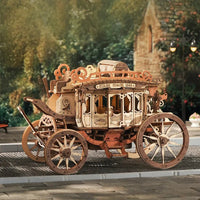 ROKR Stagecoach Mechanical Music Box 3D Wooden Puzzle AMKA1 by LAB7 Malta, Europe