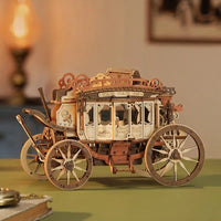 ROKR Stagecoach Mechanical Music Box 3D Wooden Puzzle AMKA1 by LAB7 Malta, Europe