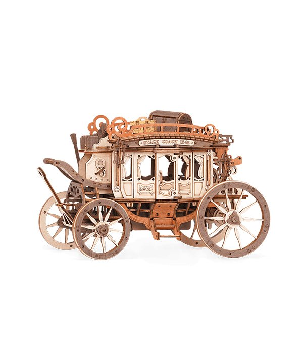 ROKR Stagecoach Mechanical Music Box 3D Wooden Puzzle AMKA1 by LAB7 Malta, Europe