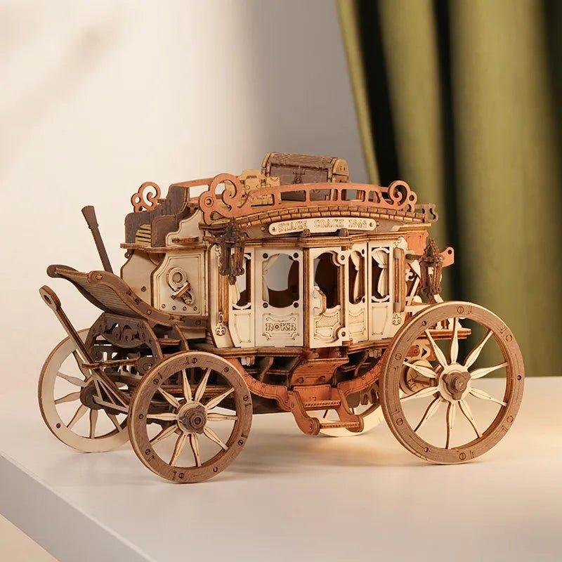 ROKR Stagecoach Mechanical Music Box 3D Wooden Puzzle AMKA1 by LAB7 Malta, Europe