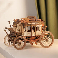 ROKR Stagecoach Mechanical Music Box 3D Wooden Puzzle AMKA1 by LAB7 Malta, Europe