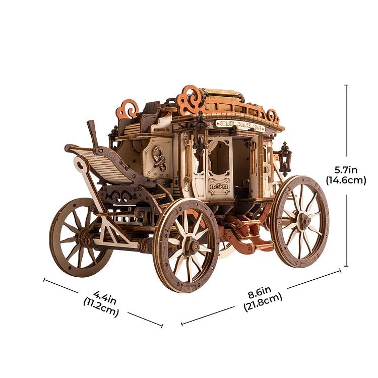 ROKR Stagecoach Mechanical Music Box AMKA1 – 3D Wooden Puzzle in Malta | LAB7