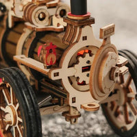 ROKR Steam Engine LKA01 – Mechanical 3D Wooden Puzzle with 3-Speed Control & Trailer