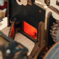 ROKR Steam Engine LKA01 – Mechanical 3D Wooden Puzzle with 3-Speed Control & Trailer