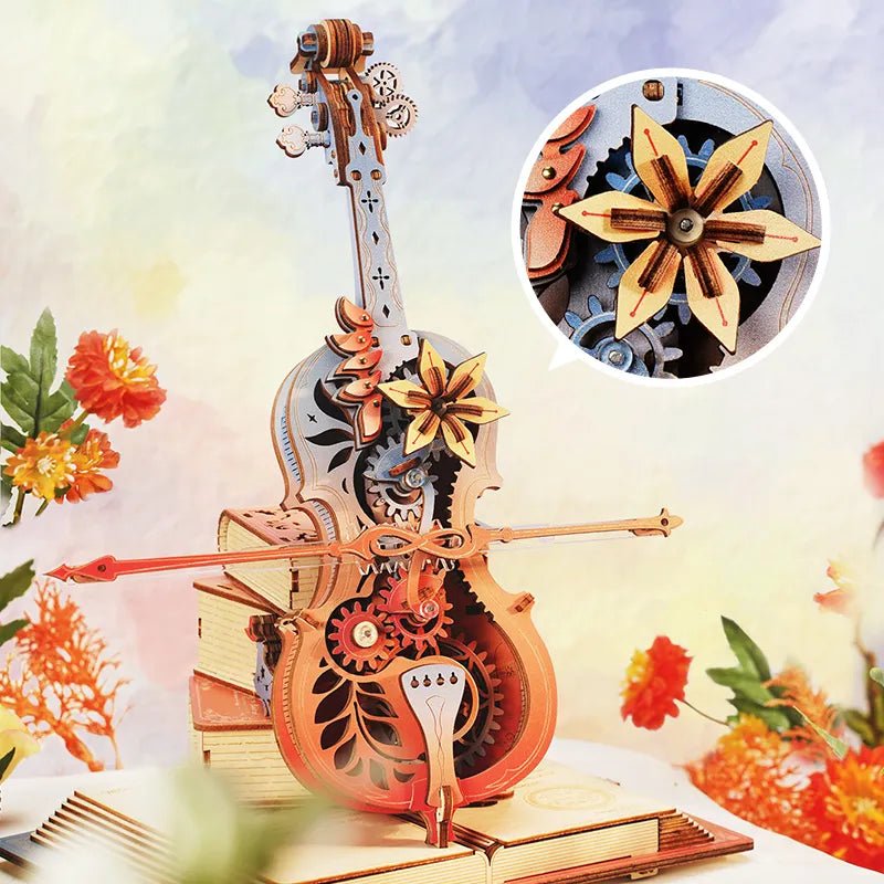 ROKR Symphony of Gorgeous Dreams AMK63M – Mechanical Cello Music Box