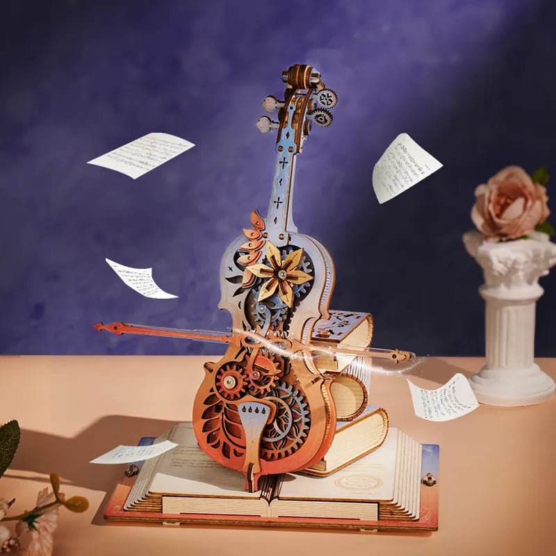 ROKR Symphony of Gorgeous Dreams – Mechanical Cello Music Box AMK63M by LAB7 Malta, Europe