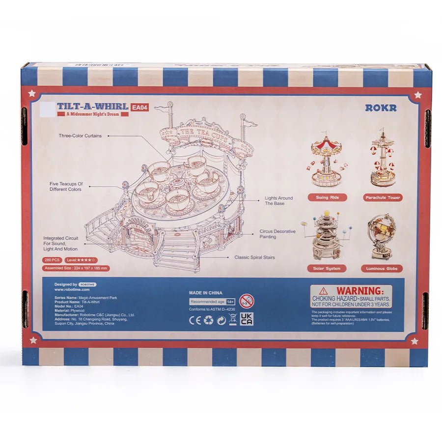 ROKR 3D Wooden Puzzle Tilt - A - Whirl DIY Music Box EA04 by LAB7 Malta, Europe