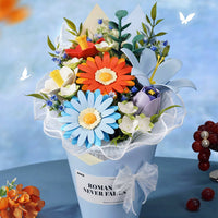 ROKR Twilight Sky Bouquet AF03J – 73-Piece DIY 3D Flower Puzzle & Night Light