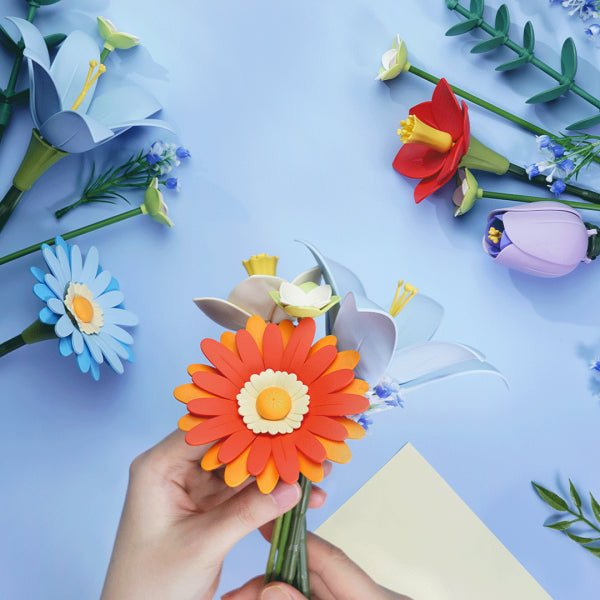 ROKR Twilight Sky Bouquet AF03J – 73-Piece DIY 3D Flower Puzzle & Night Light