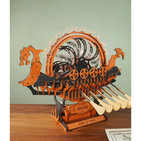 ROKR Viking Dragon Ship LK802 – Mechanical 3D Wooden Puzzle Model in Malta | LAB7