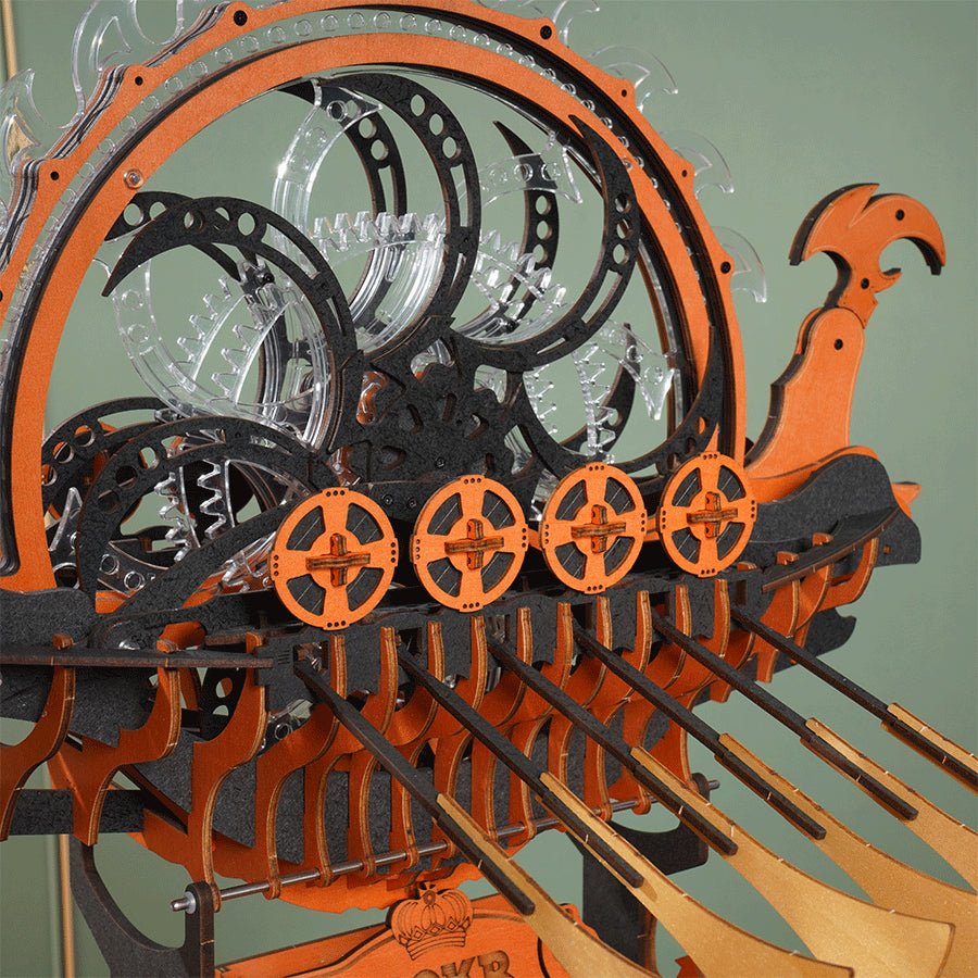 ROKR Viking Dragon Ship LK802 – Mechanical 3D Wooden Puzzle Model by LAB7 Malta, Europe