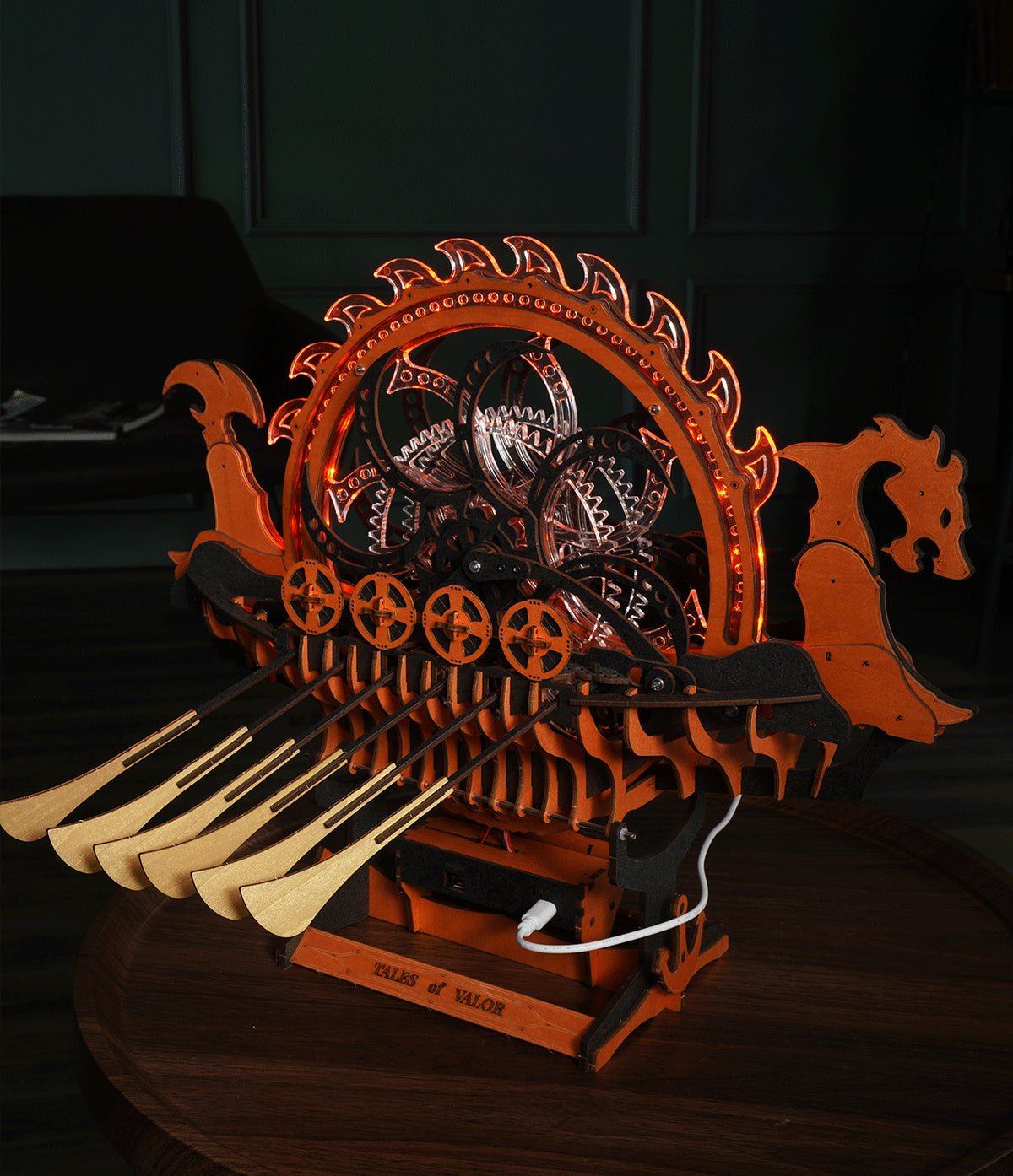 ROKR Viking Dragon Ship LK802 – Mechanical 3D Wooden Puzzle Model by LAB7 Malta, Europe