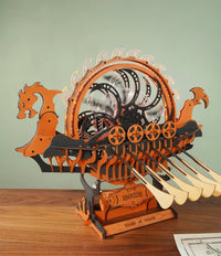 ROKR Viking Dragon Ship LK802 – Mechanical 3D Wooden Puzzle Model by LAB7 Malta, Europe