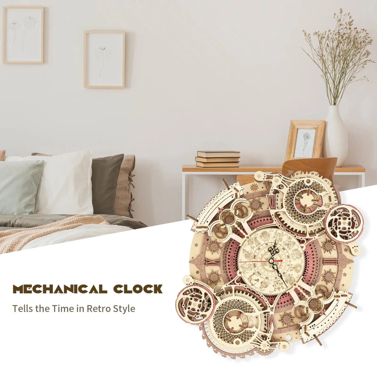 ROKR Zodiac Wall Clock 3D Wooden Puzzle LC601 in Malta | LAB7