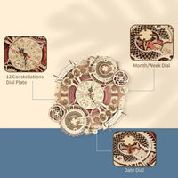 ROKR Zodiac Wall Clock 3D Wooden Puzzle LC601 in Malta | LAB7
