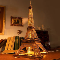 Rolife 3D Wooden Puzzle Night of the Eiffel Tower TGL01 in Malta | LAB7