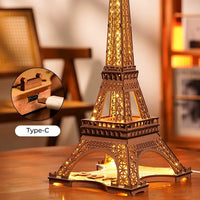 Rolife 3D Wooden Puzzle Night of the Eiffel Tower TGL01 in Malta | LAB7