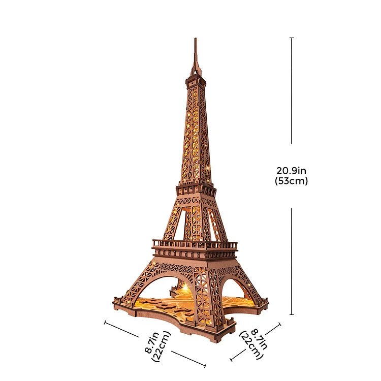 Rolife 3D Wooden Puzzle Night of the Eiffel Tower TGL01 in Malta | LAB7