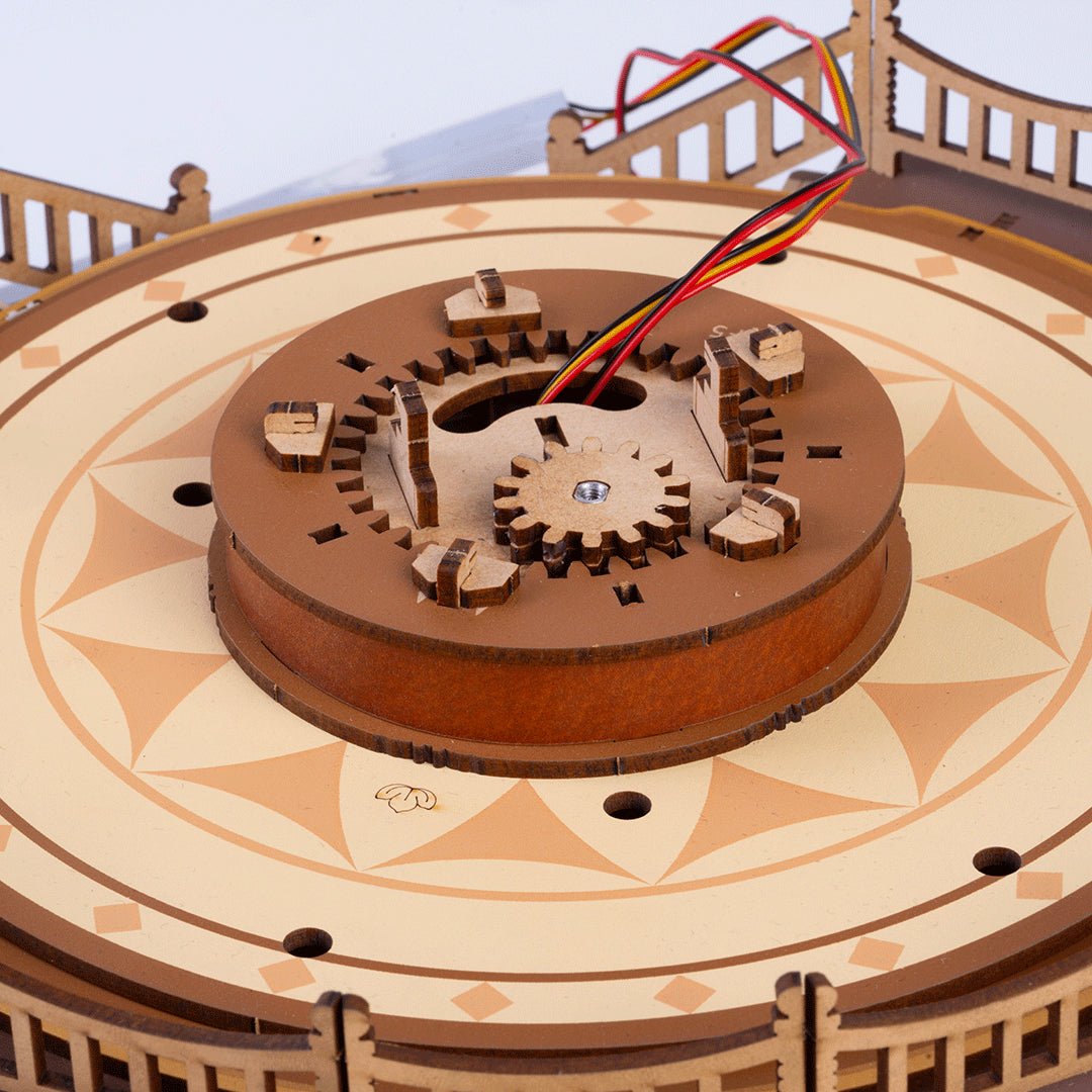 ROLIFE 3D Wooden Puzzles Music Box Classic Carousel by LAB7 Malta, Europe