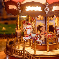ROLIFE 3D Wooden Puzzles Music Box Classic Carousel by LAB7 Malta, Europe