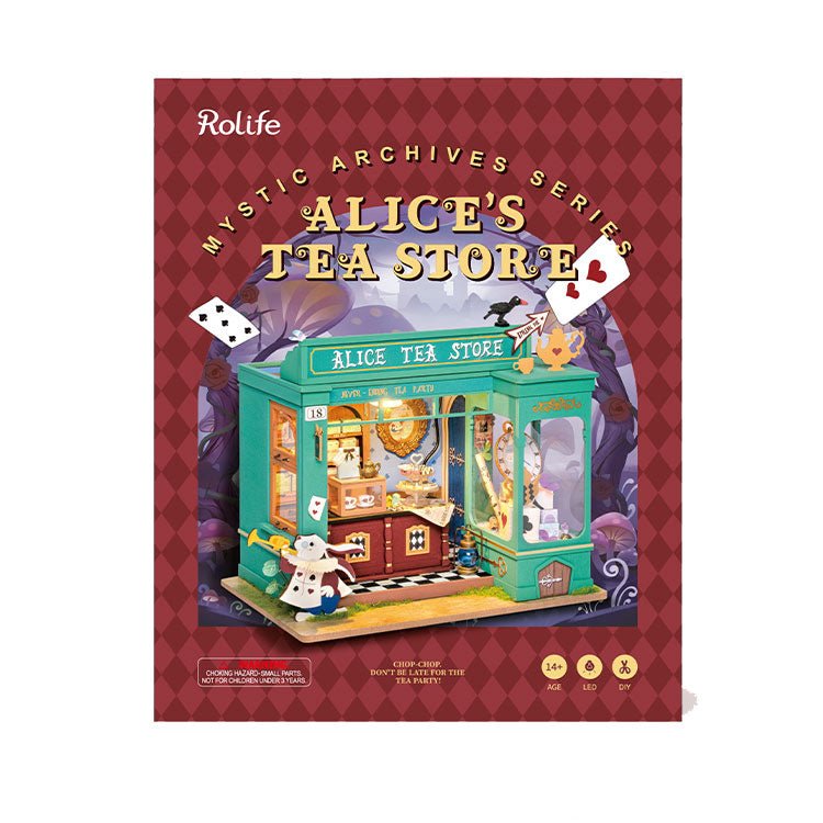 Rolife Alice's Tea Store DG156-C DIY Miniature House Kit with LED Lights