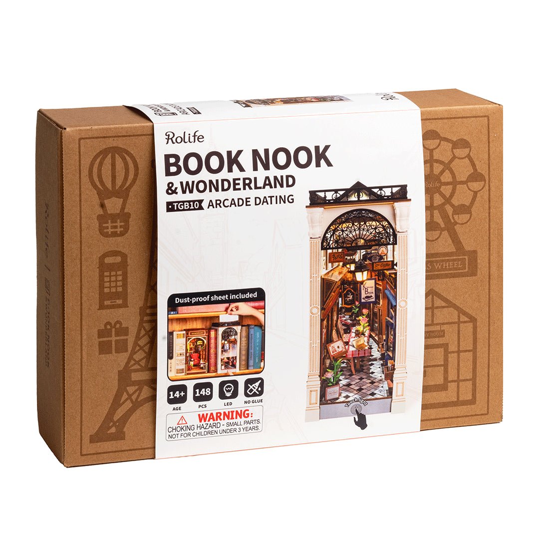 Rolife Arcade Dating TGB10 – DIY Romantic Street Book Nook Shelf Insert Kit in Malta | LAB7