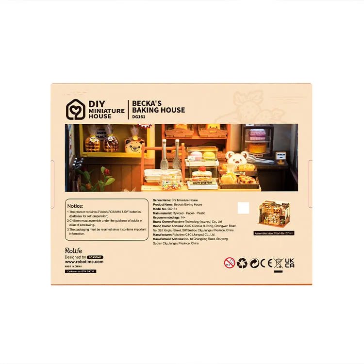Rolife DIY Miniature House Becka's Baking House DG161 by LAB7 Malta, Europe