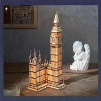 Rolife 3D Wooden Puzzle Big Ben With Lights TG507 by LAB7 Malta, Europe