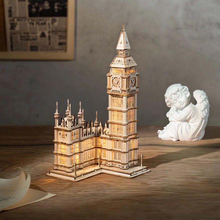 Rolife 3D Wooden Puzzle Big Ben With Lights TG507 by LAB7 Malta, Europe