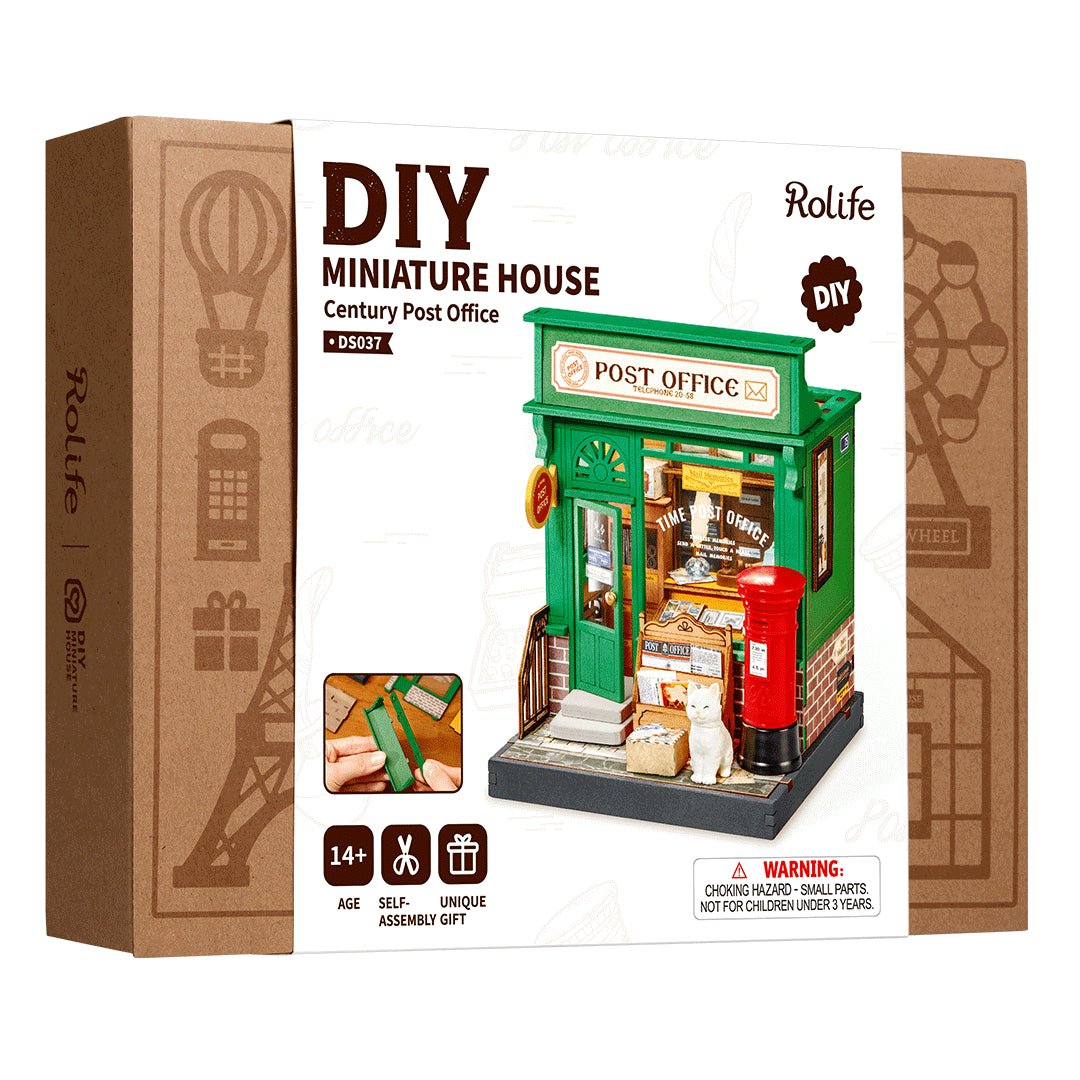 Rolife DIY Miniature House Century Post Office DS037 by LAB7 Malta, Europe
