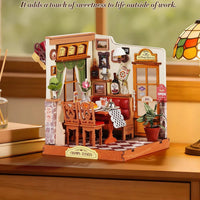 Rolife Champs-Élysées Bistro DS053 – 160-Piece DIY Miniature House Kit