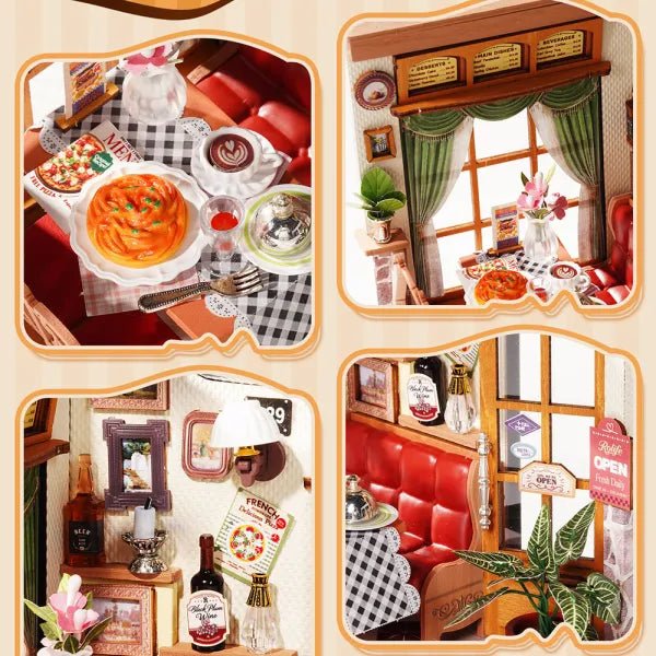 Rolife Champs-Élysées Bistro DS053 – 160-Piece DIY Miniature House Kit