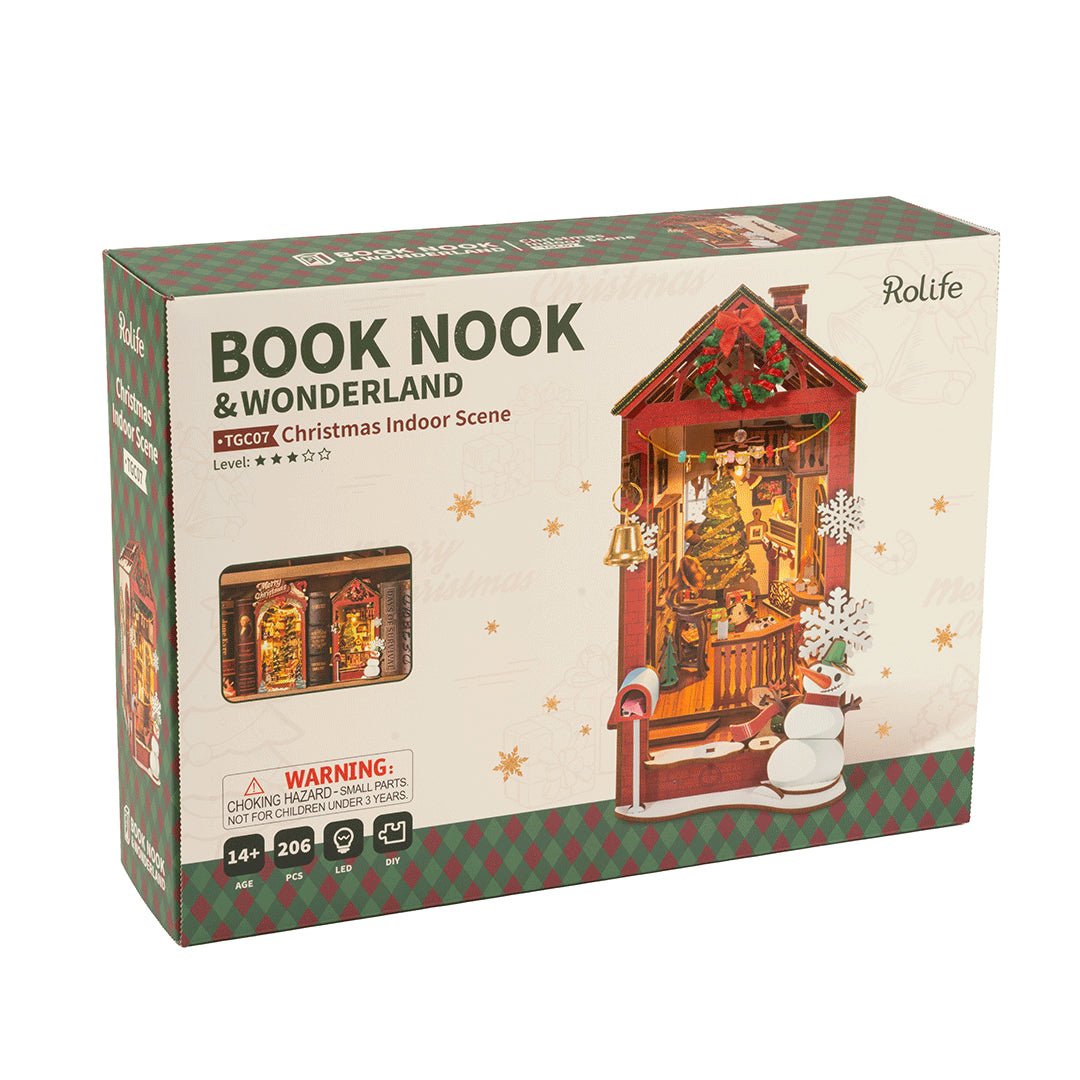 Rolife Christmas Book Nook Indoor Scene 3D DIY Kit TGC07 by LAB7 Malta, Europe