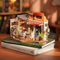 Rolife Corner Bookstore DG164 – DIY Miniature Outdoor Bookshop House in Malta | LAB7