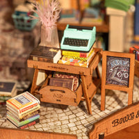 Rolife Corner Bookstore DG164 – DIY Miniature Outdoor Bookshop House in Malta | LAB7
