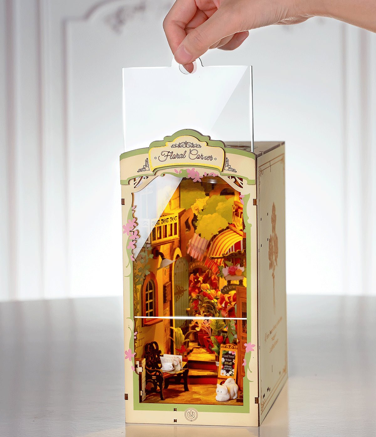 Rolife DIY Book Nook Floral Corner Shelf Insert Kit TGB09 by LAB7 Malta, Europe