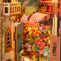 Rolife DIY Book Nook Floral Corner Shelf Insert Kit TGB09 by LAB7 Malta, Europe